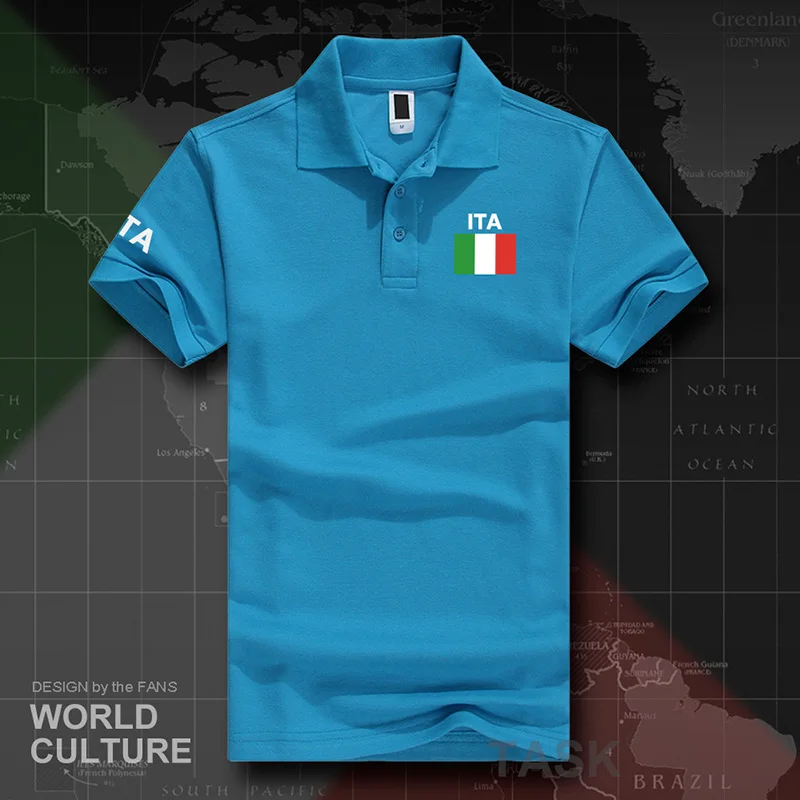 Polos italianos de Italia e Italia para hombre, camisetas blancas de manga corta estampadas el país, 2017 algodón, Equipo Nacional, bandera ITA, tops de campo|polo shirt brand men|polo shirt menpolo shirt