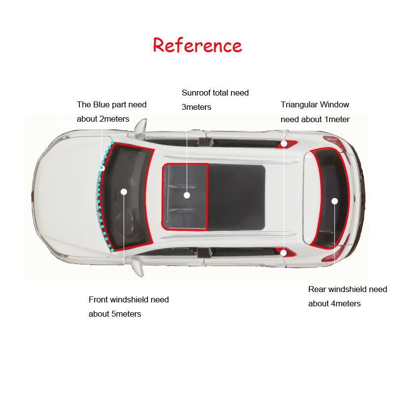 1 метр резиновый герметик солнцезащитный уплотнитель полоса уплотнитель лобового стекла подходит для авто передний задний лобовое стекло треугольное окно водонепроницаемая отделка