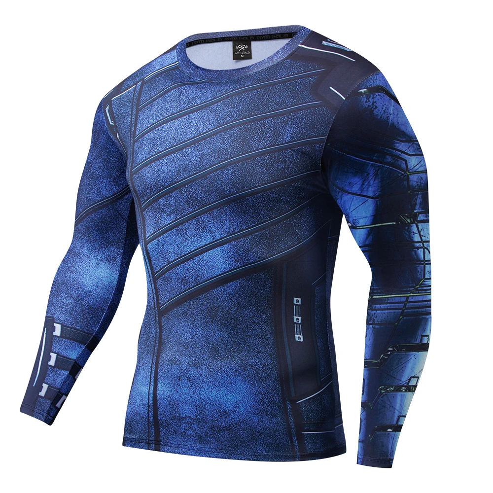 

X Man Comic 3D tshirt Basic Long Sleeve Wolf Pattern Charm Man Sweatshirt Muscle GYM cloth Avengers 4 Fantastic Four Casual Tee