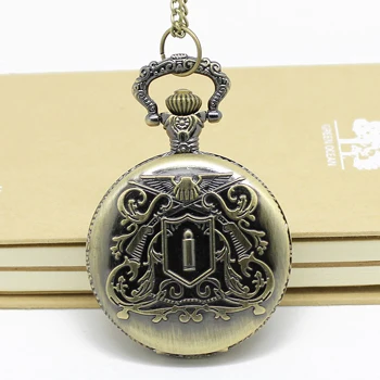 

(1026) free shipping 12pcs/lot Vintage Victorian Style Bullet katelyn Hitman Reborn Pocket Watch Necklace