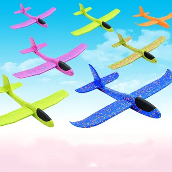 

2019 Kids DIY Toys Hand Throw Flying Glider Planes Foam Aeroplane Model Party Bag Fillers Flying Glider Plane Toys For Kids Gam