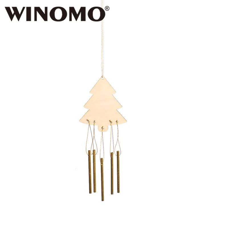 

WINOMO Soothing Melodic Tones Wind Chime Rings 5 Hollow Metal Tubes Wood DIY Windchime for Patio Porch Garden Backyard Decor