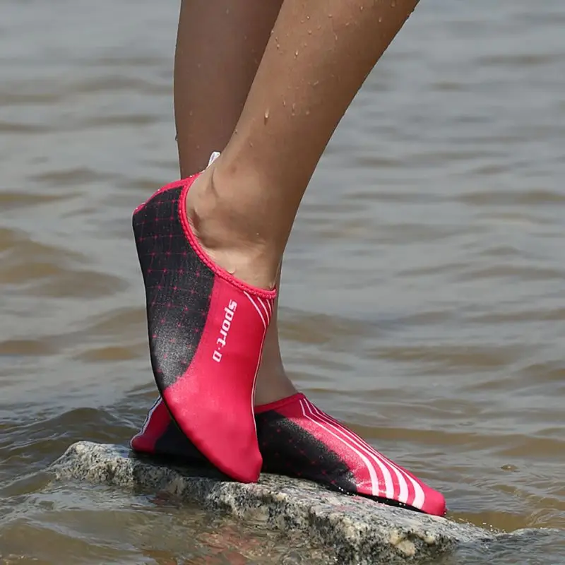 Женская и мужская водонепроницаемая обувь, без шнуровки, гибкий бассейн, пляжный плавательный для серфинга, для йоги, Wetshoes, кожаная обувь, Wetshoes