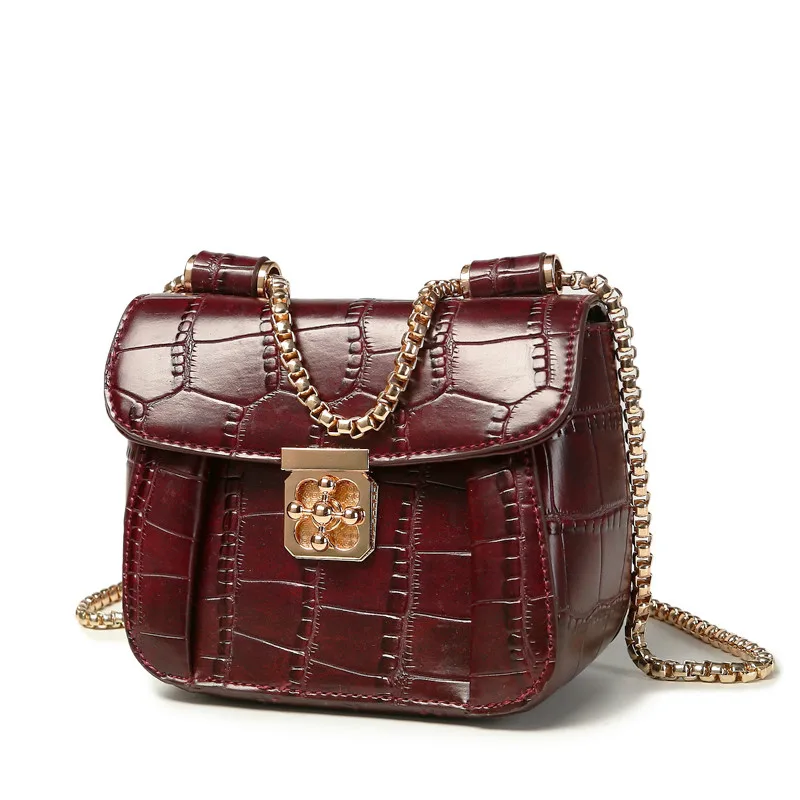 2016 Women Messenger Bags Artificial Leather Women’s Bag Ladies Crossbody Bags Small Casual Female Shoulder Chain Lock Bolsas
