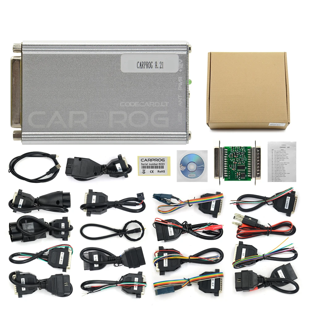 high quality auto inspection equipment Carprog V10.93 V10.05 V8.21 Full Adapters CarProg Online Programmer For Airbag/Radio/Dash/IMMO/ECU Auto Repair ECU Chip Tuning auto battery charger