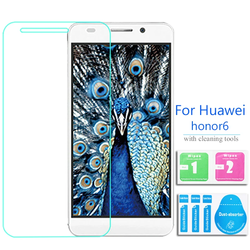 

2Pcs For Huawei Honor 6 Plus Tempered Glass Screen Protector Cover Film on PE-TL00M PE-CL00 PE-TL10 PE-TL20