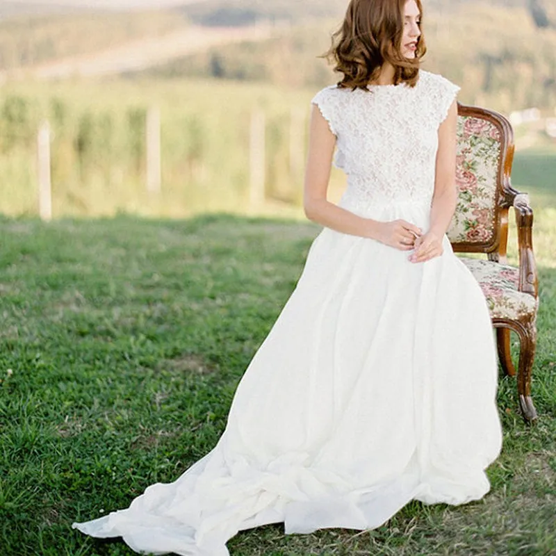 2016-Modest-Simple-Lace-Wedding-Dresses-A-Line-Open-Back-Vintage-vestido-de-noiva-barato