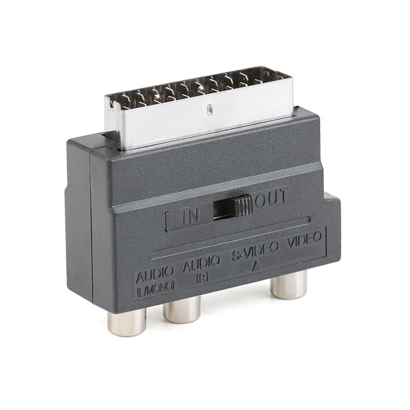 21P pin SCART для RCA цветная линия S разъем разъема AV аудио/видео scart метла голова к видео конвертер ЕС интерфейс
