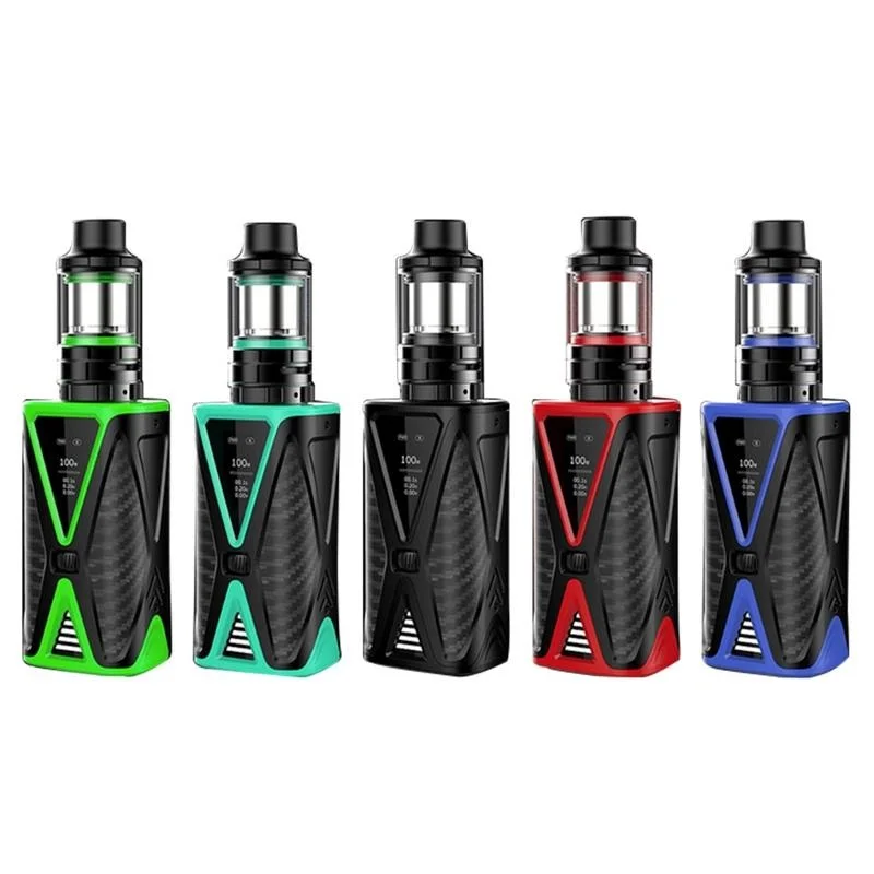 

Original Kangertech kanger Spider 200W TC Box Mod Kit Built In 4200mAh Battery 4ml FIVE 6 Mini Tank 0.6Ohm coil E-cigarette Kit