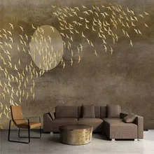 Custom 3d Wallpaper Mural - Creative Thousand Birds TV Sofa Living Room Bedroom Wall Decoration custom mural europe the united states fashion wood mural bedroom living room wallpaper tv wall decoration painting