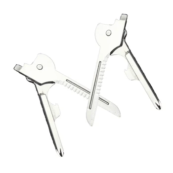 

New 6 In 1 Utili-Key Mini Multitool Keyring Key Chain Camping Survival Rescue Pocket Plier Tools Herramientas de bolsillo Plier