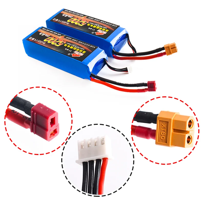 HUONIU Power 7 4 В 11 1 14 8 в 22 2 5200 мАч 45C 2S 3S 4S 6S перезаряжаемая Lipo батарея XT60 T другая вилка
