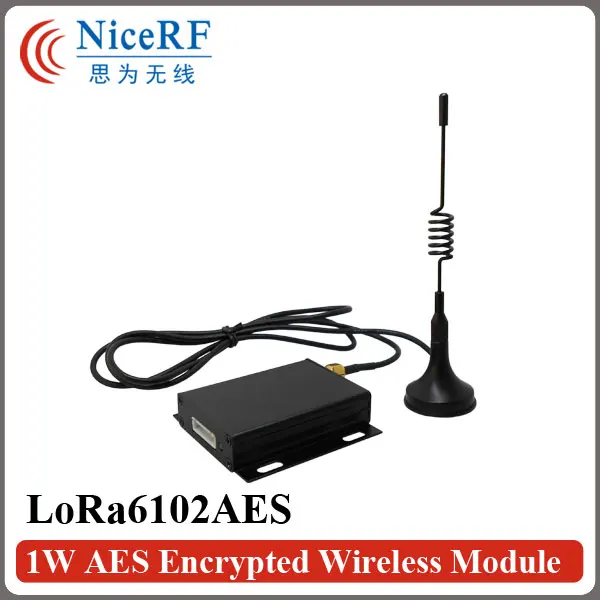 Бесплатная доставка 2 шт. lora6102aes 1 Вт 8 км Long Range TTL/RS232/RS485 Интерфейс AES шифрованием 433 мГц Беспроводной трансивер