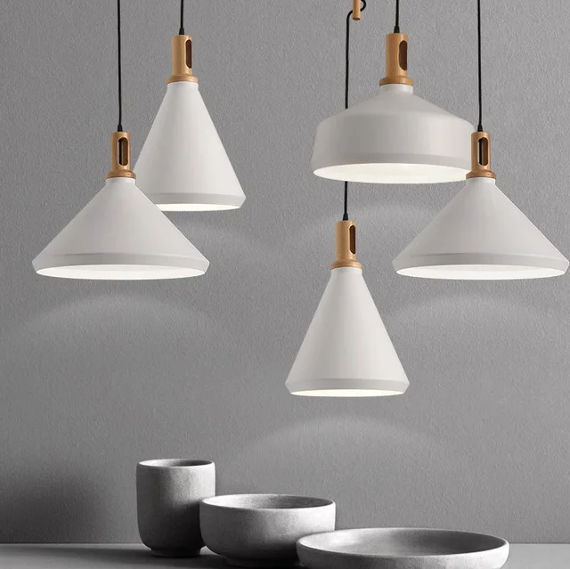 Nordic Modern White Pendant Lights Fixture Straw Hat Droplights Home Nordic Modern White Pendant Lights Fixture Straw Hat Droplights Home Indoor Lighting Dining Room Restaurant Cafes