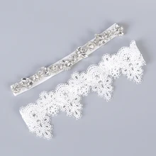 Новые свадебные подвязки, стразы, вышивка, цветок, бисер, белые сексуальные подвязки для женщин/невесты, кольцо на бедро, подвязки для ног невесты