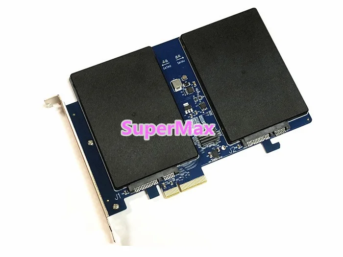 Плата расширения Marvell 88SE9230 Dual SATA III к PCI-E X2 плата RAID 0/1 для Windows 7/8/10 | Компьютеры и