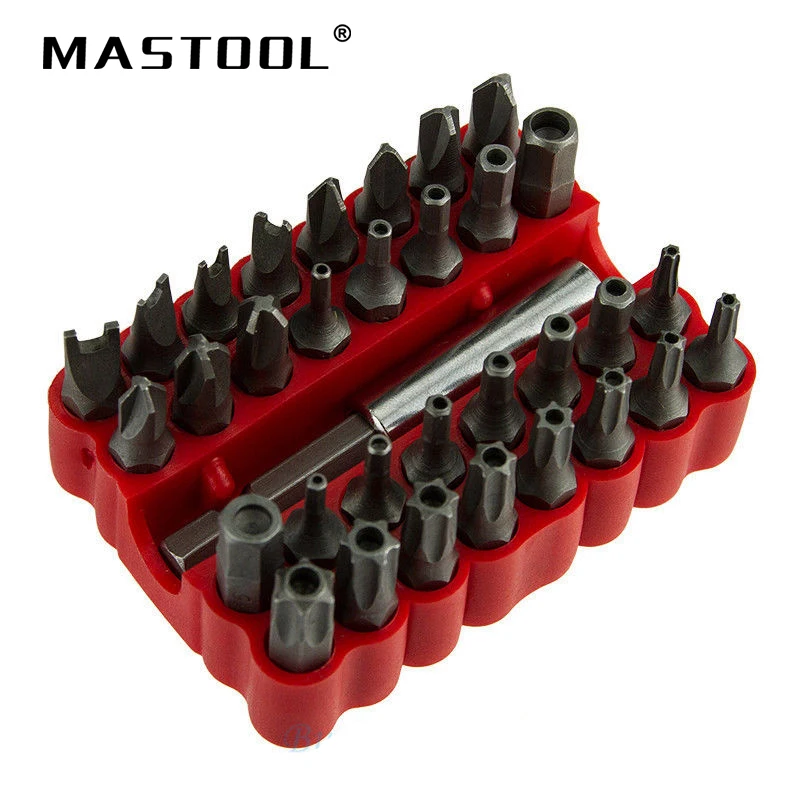 

33 Pieces/ Set Electric Screwdriver Head 1/4 2.5mm Security Screw Hex Bit Head Set Hollow Tips Screw Special Head