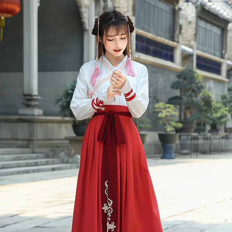  New Chinese Traditional Costume for Women Ancient Hanfu Clothing Lady Oriental Tang Dynasty Dance O
