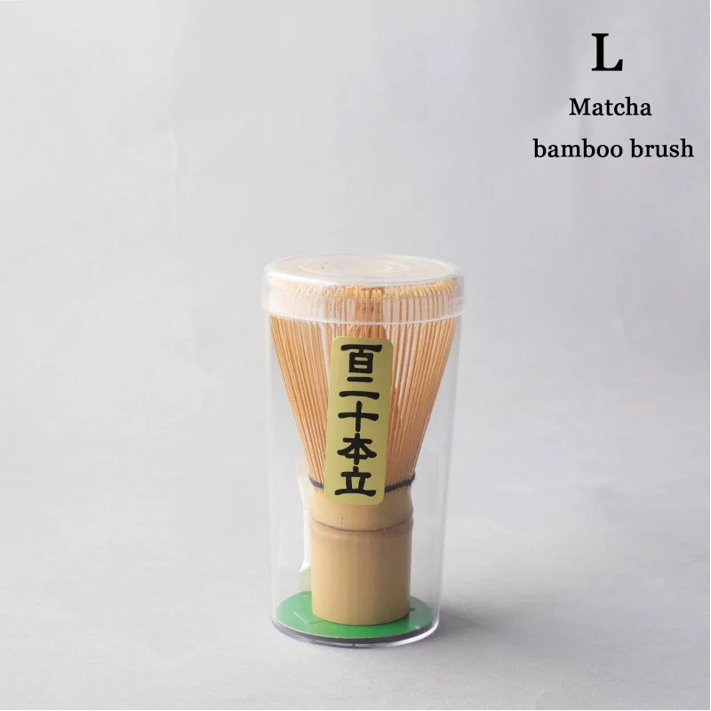 Бамбуковый венчик для чая Matcha точка зеленый чай порошок прибор соответствующий инструмент DC120 - Цвет: L