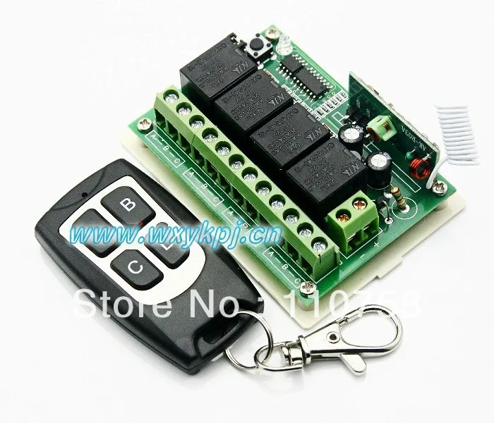 

NEW ! Learning Code receiver DC 12V 10A 4CH Wireless Remote Control Switch System smart home controller rf Toggle switch