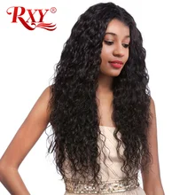 RXY Glueless Lace Front Human Hair Wigs For Black Women Water Wave 150% Brazilian Wigs With Baby Hair Swiss Lace Wig Non Remy