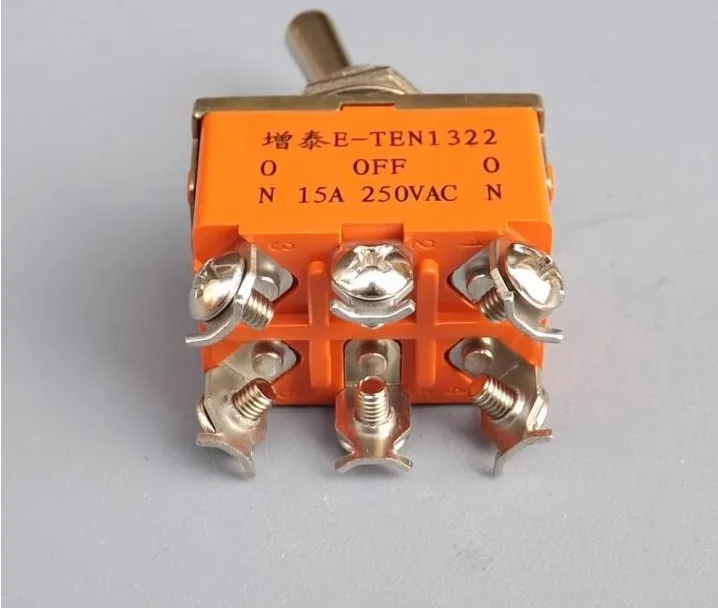 DC motor positive and negative switch toggle switch forward rotation