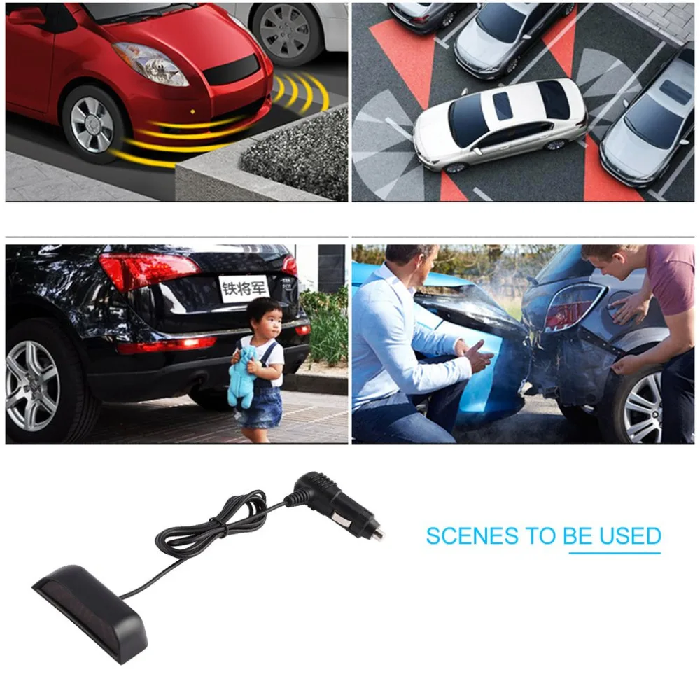 2017 Car Styling Parking Sensor Reducing Blind Zone Reversing radar Intelligent Assistance System LED/LCD Wireless 4 Sensors hot