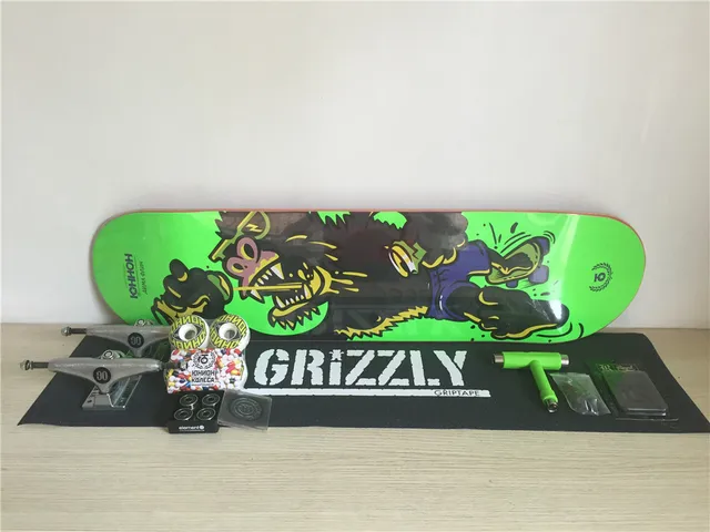 Best price at $122 Cheap Union Skateboard Deck Trucks & Wheels Element ABEC-3 Bearings Skate Complete Set Plus Hardware Set Riser Pad & Installing Tool