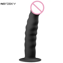 Zerosky Dildo Butt Plug G-spot Stimulation Pull Beads Sucker Anal Plug Sex Toys For Woman Erotic Toys Gay Male Prostate Massage