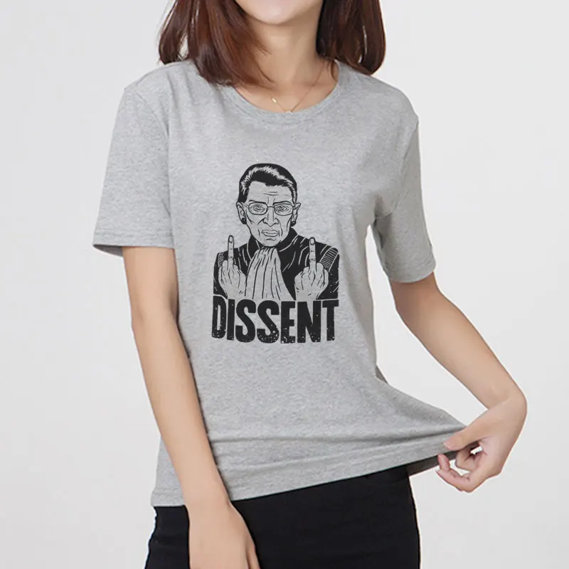 Женская футболка с коротким рукавом Tumblr Ruth Bader графическим рисунком и надписью I