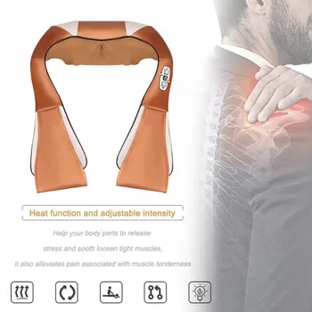 

Back and Neck Massager Shawl Electric Roller Heat Device Manual China Home Car Massage Machine Electric Massage Cape 16 Massage