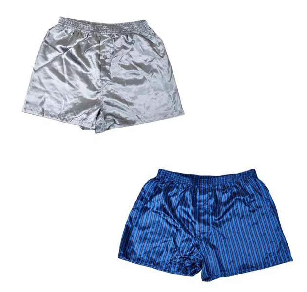 (1PCS/Lot) Men's Silk Underwear, Satin Silk boxers, Homewear Men
