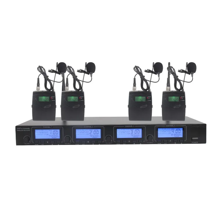 4 Pack Receivers + Wireless In Ear Monitor System, Professional Dual