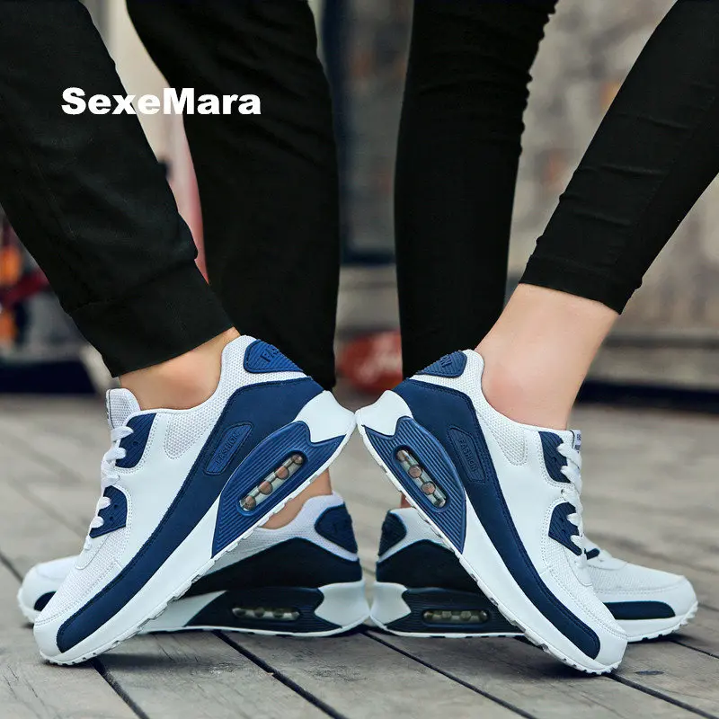 

Black white couple sport shoes woman Air damping outdoor Sneakers Women Flynit Running shoes men Trainers Trekking zapatos mujer