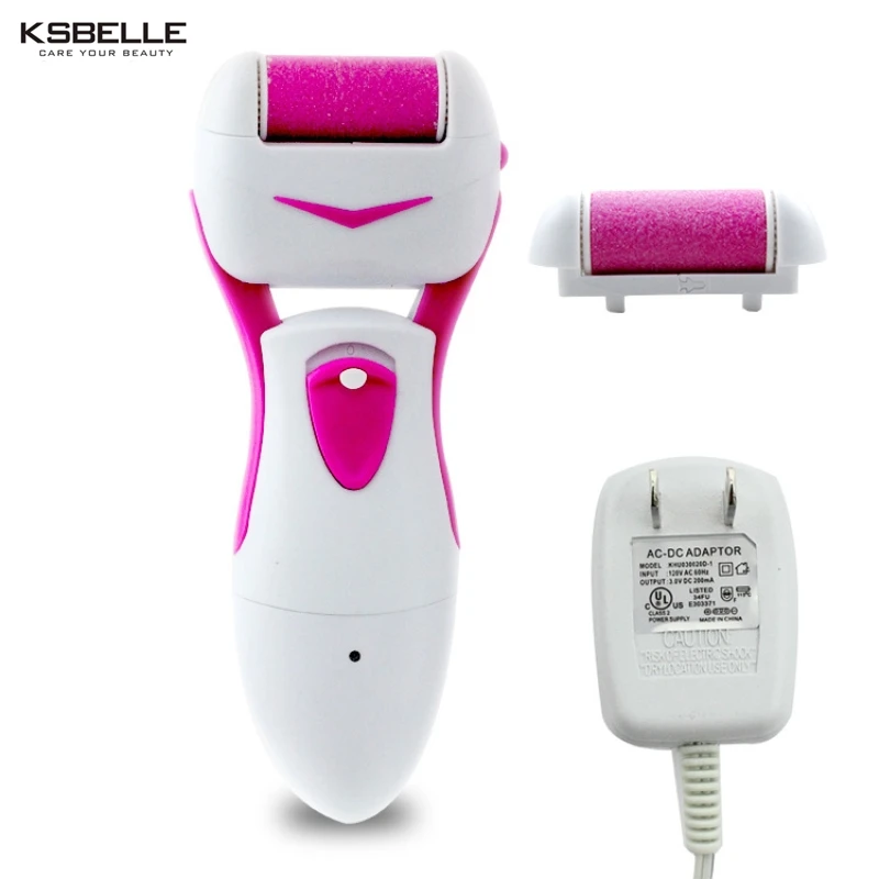 

International Charger Pedicure Foot File tool for Dry Cracked Dead Skin on your Heels and Feet 2 Rollers Electric Callus Remove