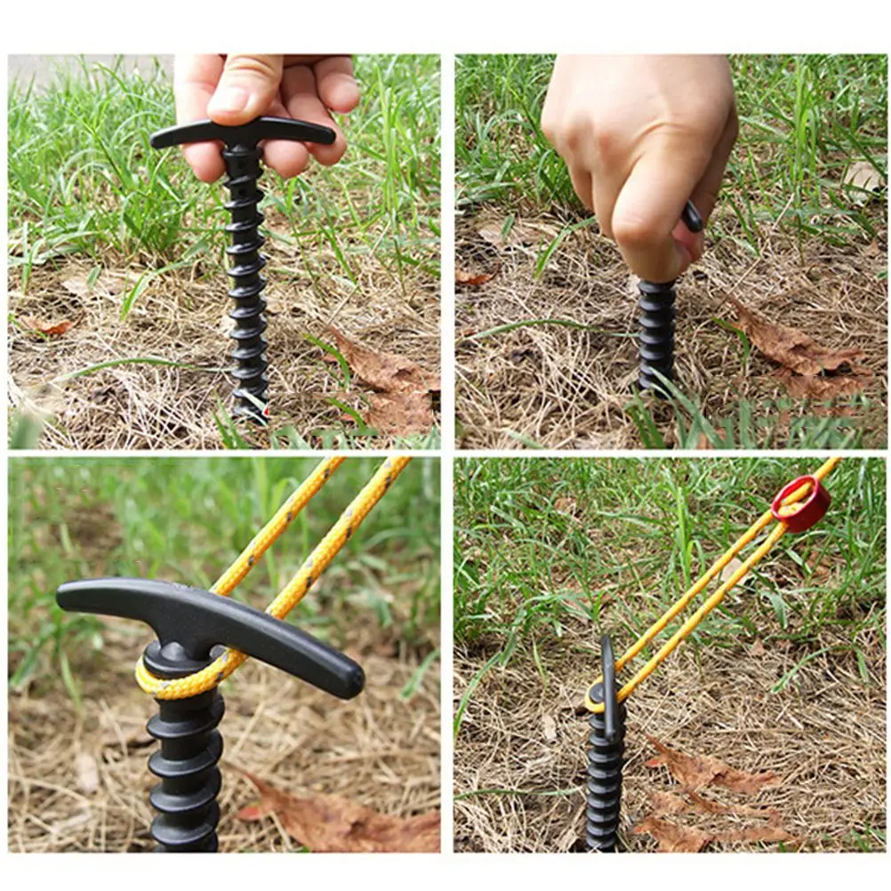 4PCS Tent Peg Pins Tent Accessories Heavy Duty Nails for Trip Camping Picnic Travel
