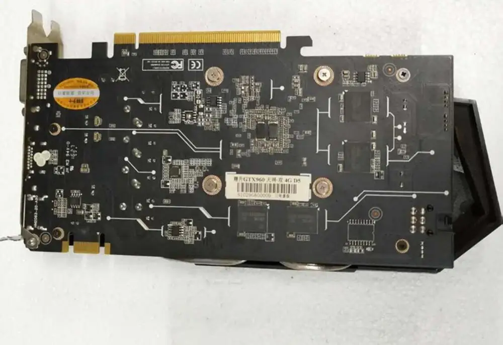 Б/у ASL GTX960 4G D5 128 бит видеокарта настольный компьютер игра офис для nVIDIA Geforce GTX 960 Hdmi Dvi