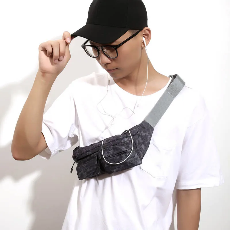 

New Style 1 Pcs Waist Bag Chest Packs Pouch Zipper Adjustable Belt Bag Small Purse Phone Bags