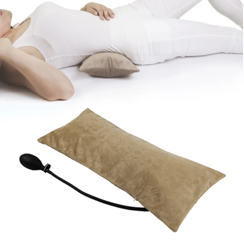 Inflatable pillow brown