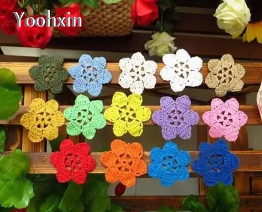 

HOT Cotton Lace place table mat pad cloth crochet cup round doily handmade coaster Christmas Tablecloth placemat mug kitchen