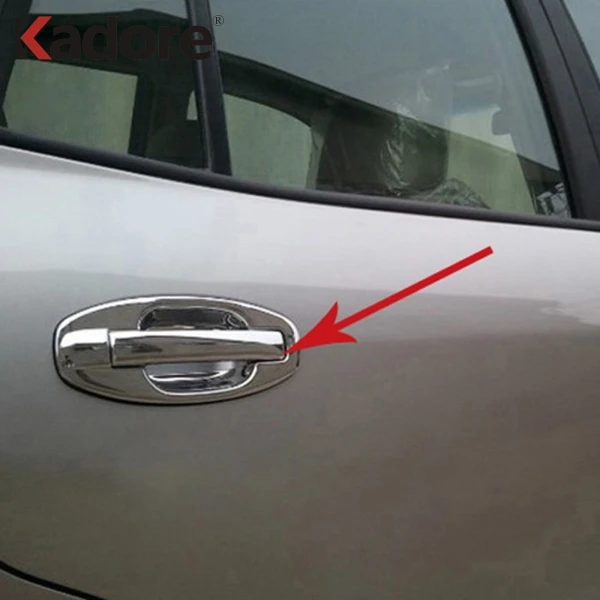 Подходит для Hyundai Santa Fe 2001 2002 2003 2004 2005 2006 ABS Хромированная дверная ручка Чаша крышка