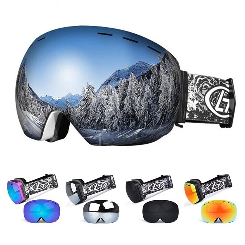 

Fashion Unisex MaskWinter Snow Sports Snowboard ski Goggles double layer Anti-fog UV Protection Snowmobile Skiing Skating Mask