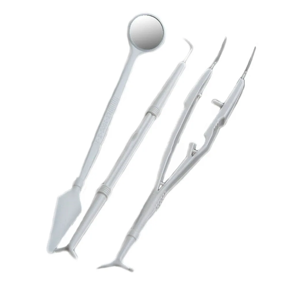 Disposable Mouth Mirror Forceps Probe Dental Lab Tools Equipment Oral