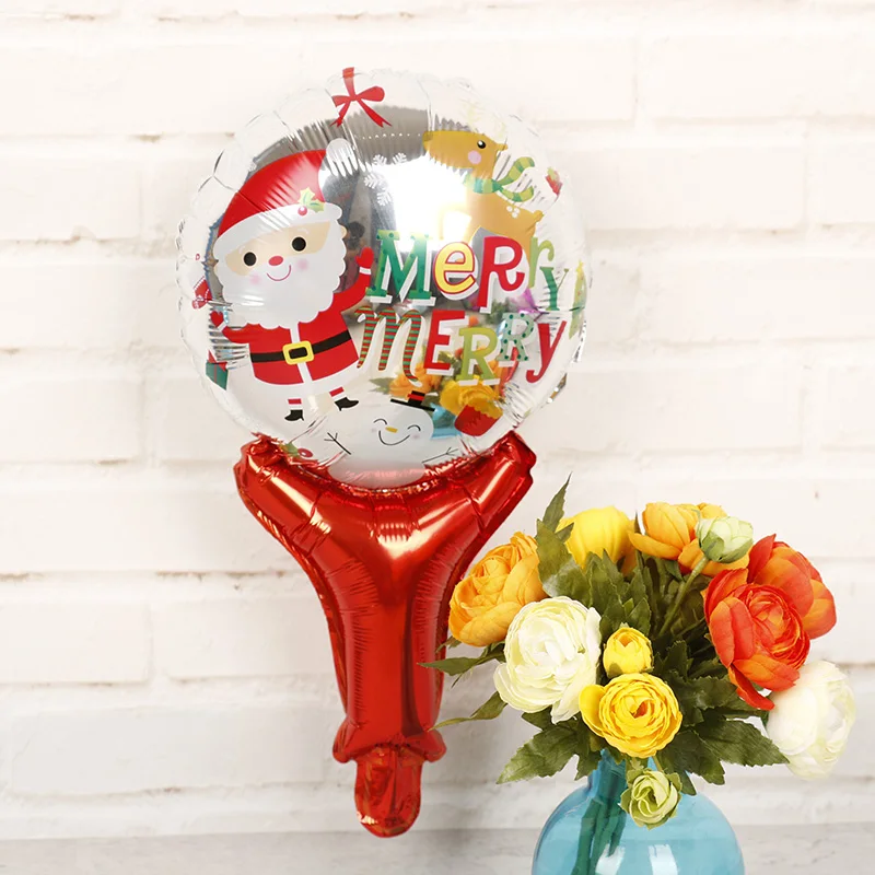 Рождественские украшения для дома, воздушные шары из фольги, 6 шт./лот, веселый год, рождественские принадлежности для вечеринки, надувные воздушные шары, подарки