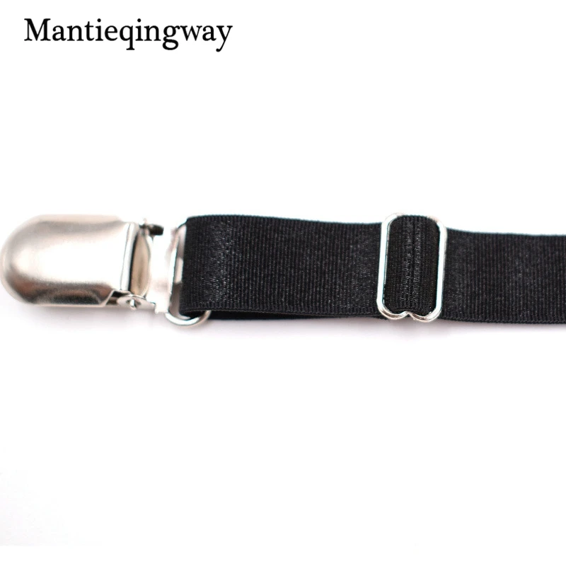 Mantieqingway Мужская рубашка остается подвязки держатель Регулируемый рубашка держатели сопротивление ремень черная рубашка подтяжки для