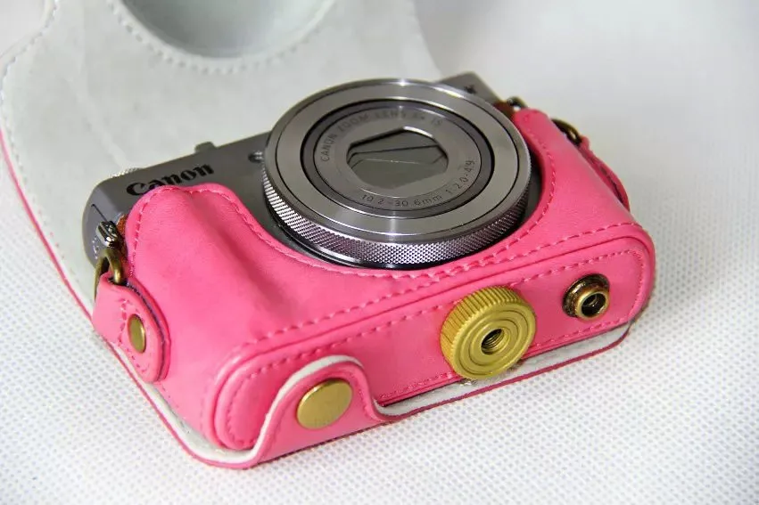Чехол-сумка из искусственной кожи для камеры Canon Powershot G9 X G9X G9 X Mark II G9X2 с ремешком