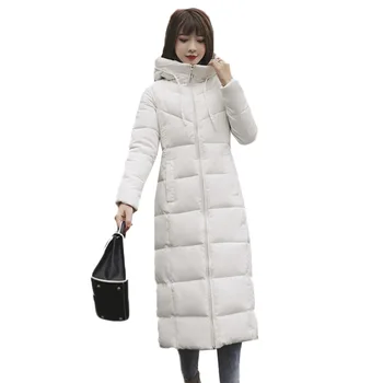 

Womens Winter Jackets And Coats 2018 New Parkas Women Plus size Wadded Jacket Warm Outwear With a Hooded Solid color Coat DT0321