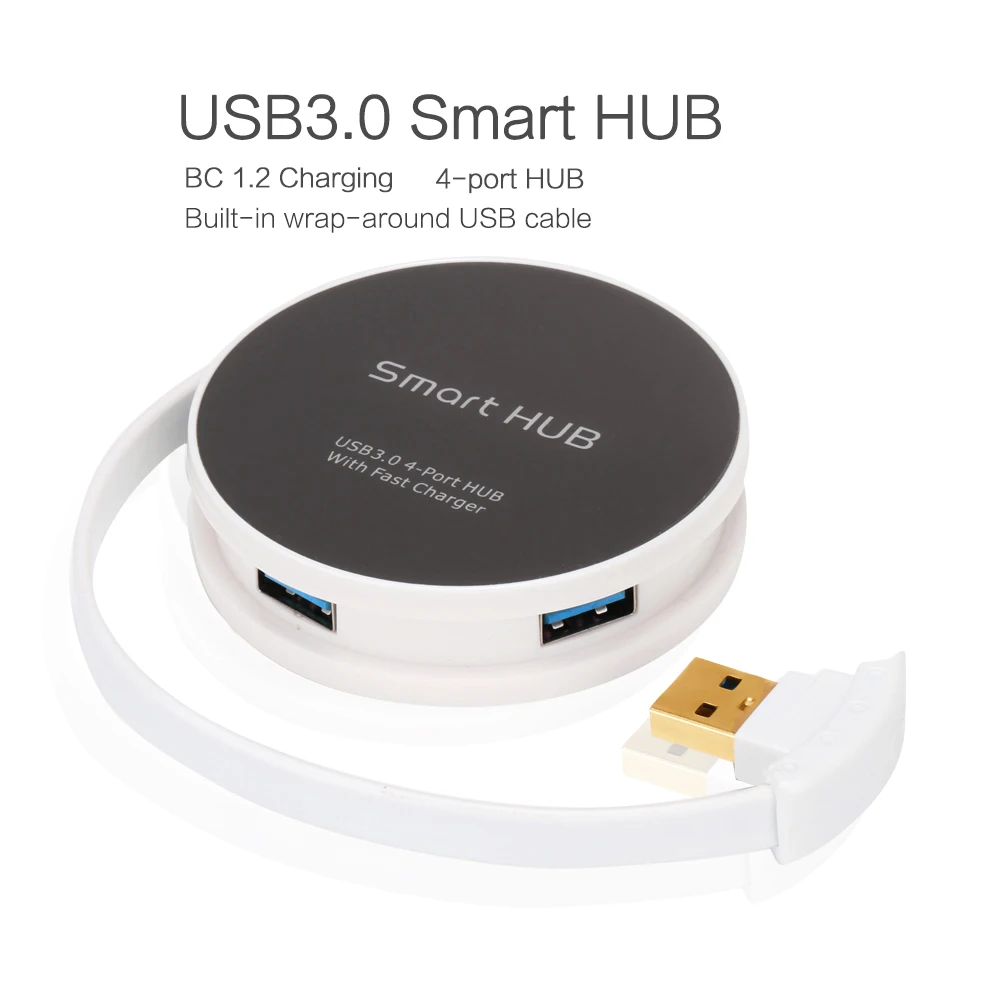USB HUB 4 Порты 3.0 Супер Скорость 5 Гбит Supprot BC 1.2 зарядки для портативных компьютеров |