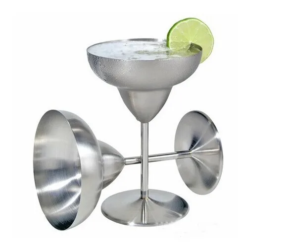 

Fashion Saucers Stainless steel cocktail martini glass cup bar tool bartender champagne goblet cup