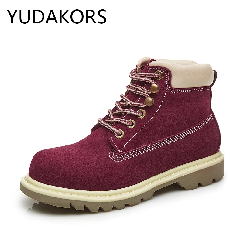 

YUDAKORS hiking boots shoes waterproof woman men outdoor climbing mountain trekking shoes leather sport sneakers YD90